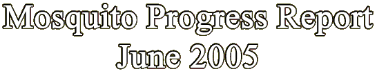 Mosquito Progress June 2005