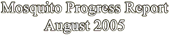 Mosquito Progress August 2005