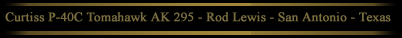 Curtiss P-40C Tomahawk - AK 295